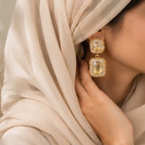 گوشواره نگین دار مجلسی طرح زارا زنانه