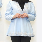 کت مجلسی جلو بسته سایز بزرگ مرواریدی