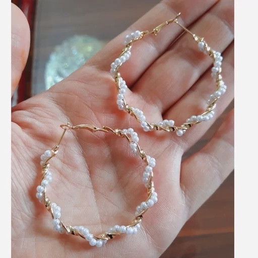 گوشواره مرواریدی استیل طرح های متفاوت