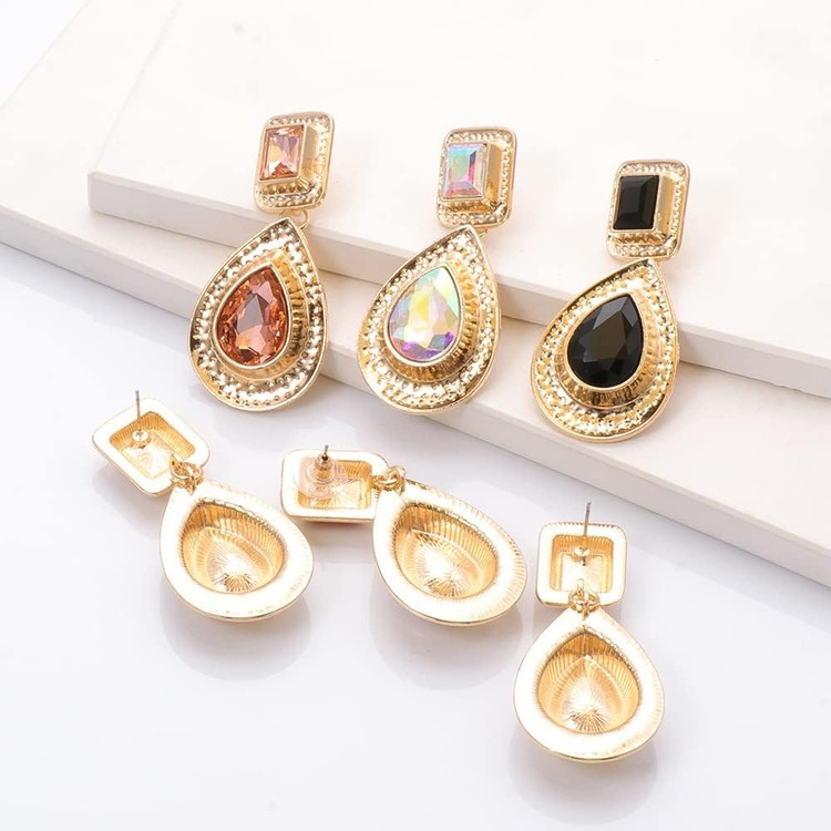 گوشواره طرح اشک فشن مجلسی زنانه
