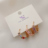 گوشواره میناکاری طرحدار رنگی