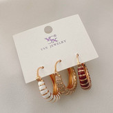 گوشواره میناکاری طرحدار رنگی