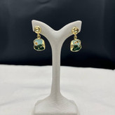 گوشواره میناکاری مروارید دار رنگی