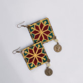 گوشواره سنتی رنگی دخترانه زنانه