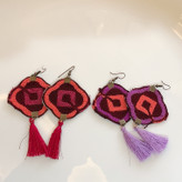 گوشواره سنتی رنگی دخترانه زنانه