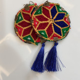 گوشواره سنتی رنگی دخترانه زنانه