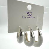 گوشواره رنگی میناکاری طرح اشکی جنس ysx