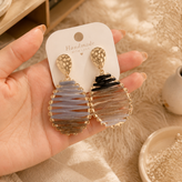 گوشواره طرح حصیری تابستونی زنانه دخترانه