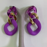 گوشواره طرح کارتیر رنگی فشن زنانه