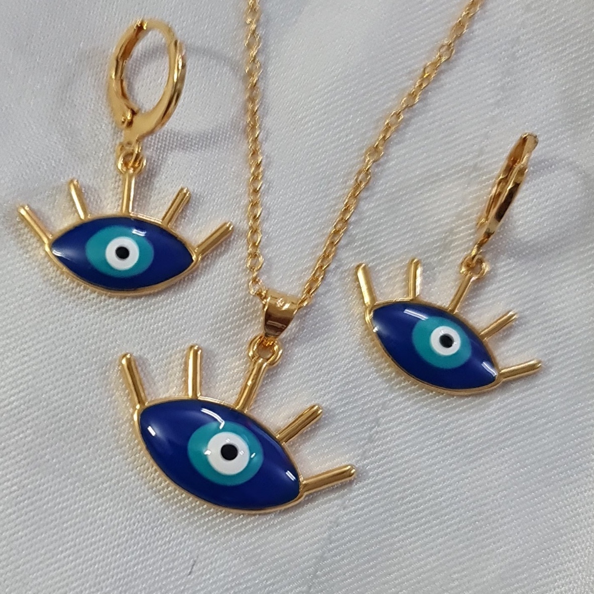 نیمست زنانه طرح چشم نظر مژه دار