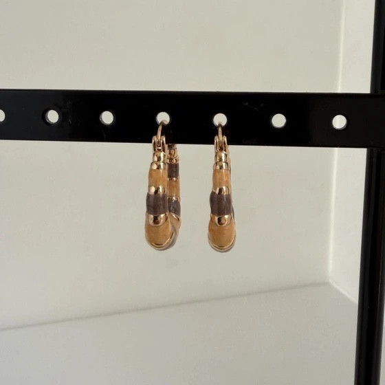 گوشواره میناکاری مارک ysx رنگی