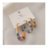 گوشواره میناکاری مارک ysx رنگی