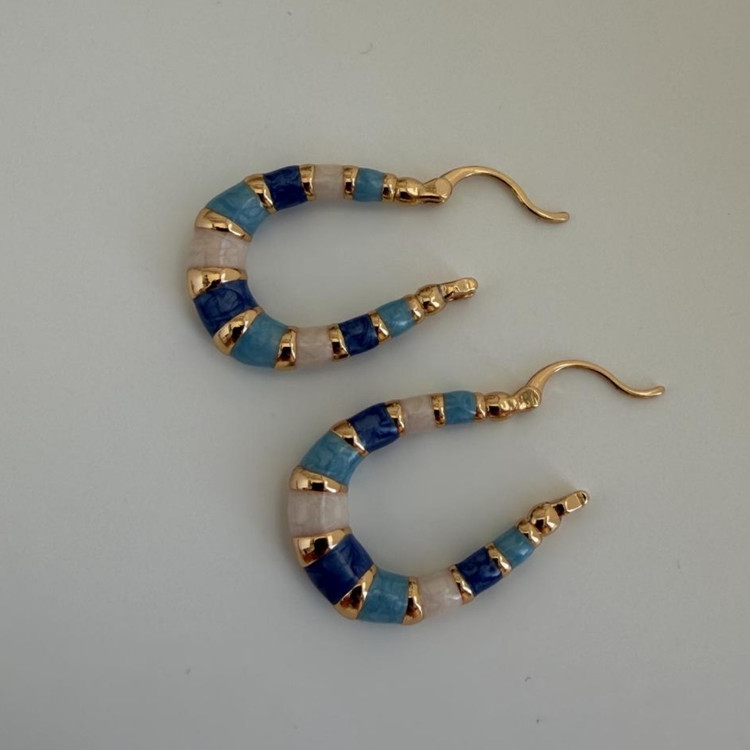 گوشواره میناکاری مارک ysx رنگی