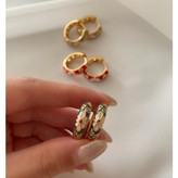 گوشواره میناکاری طرح گل زنانه و دخترانه