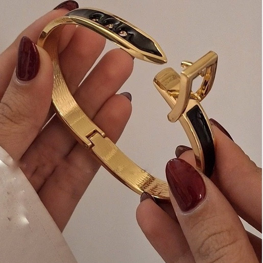 دستبند کمربندی میناکاری زنانه سایز قابل تنظیم
