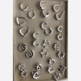 گوشواره طرح دار زنانه دخترانه سبک استیل