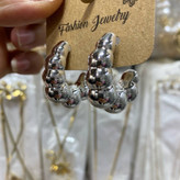 گوشواره طرح دار زنانه دخترانه سبک استیل