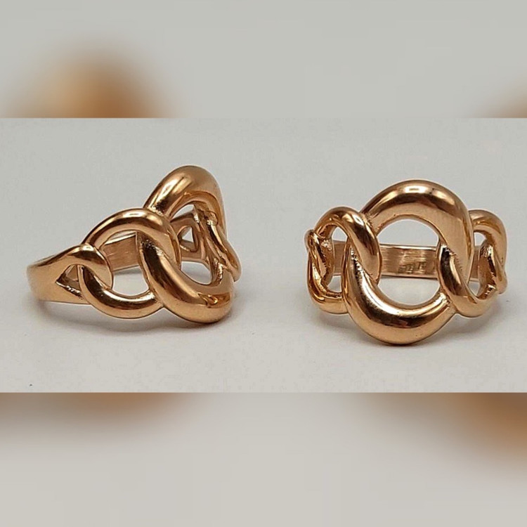 انگشتر طرح کارتیه درشت زنانه استیل