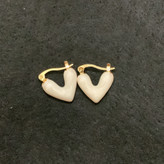 گوشواره میناکاری طرح قلب دخترانه