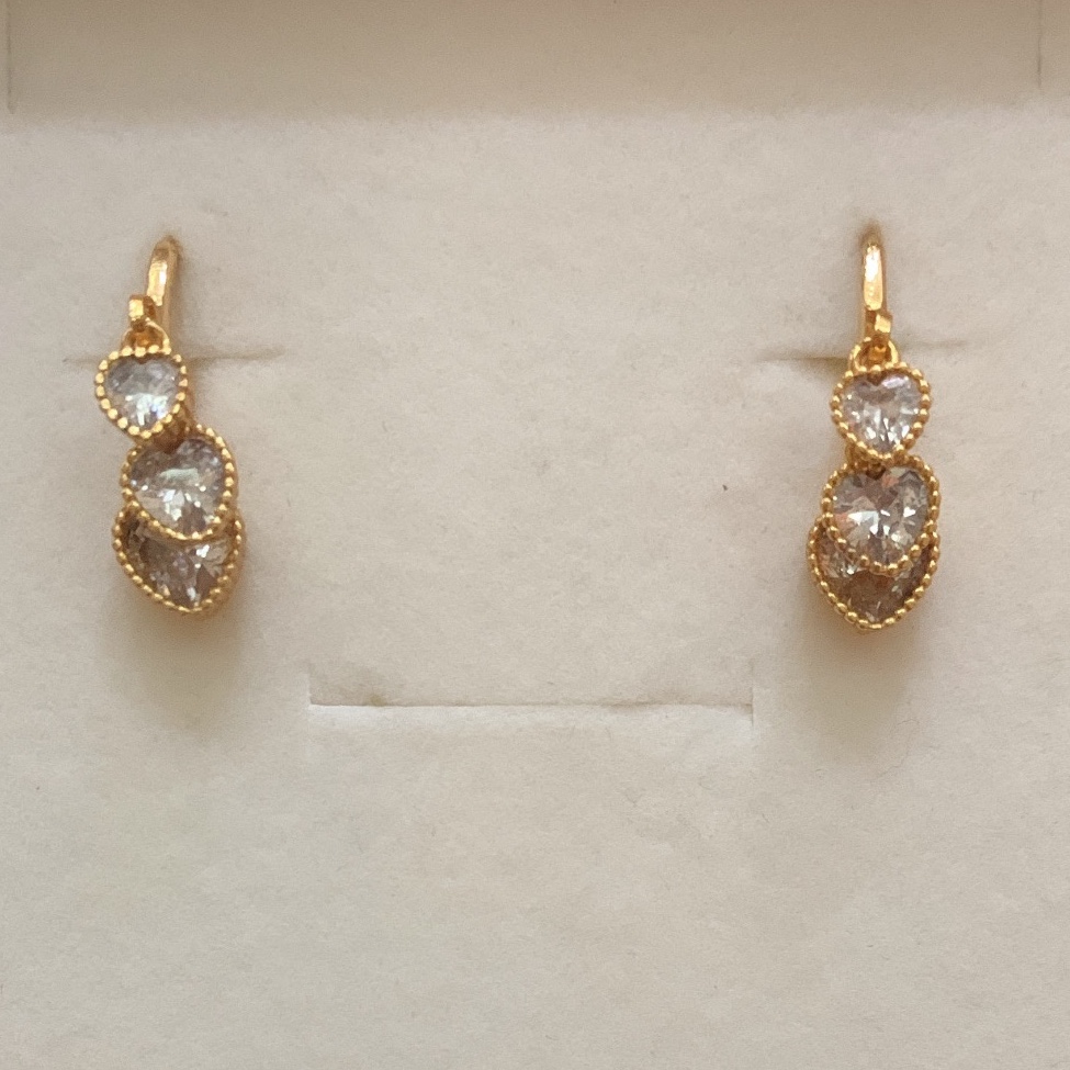 گوشواره حلقه ای نگین قلب ysx