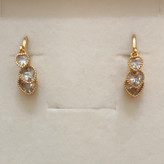 گوشواره حلقه ای نگین قلب ysx