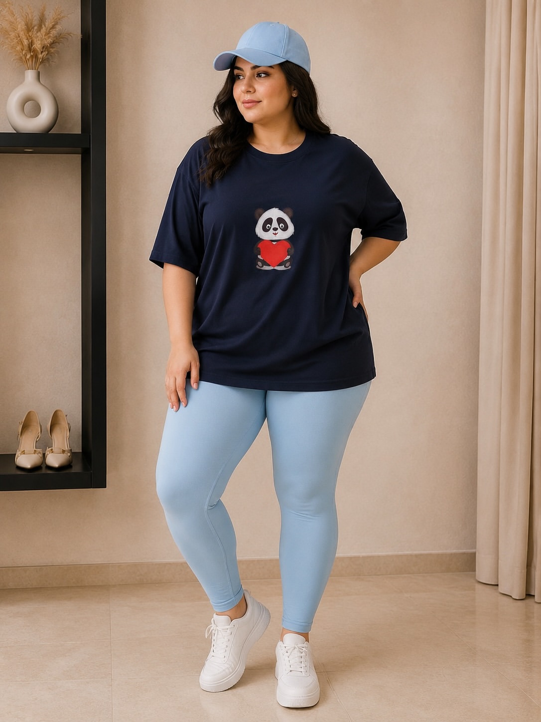 تیشرت زنانه سایز بزرگ فانتزی