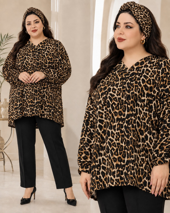 تونیک زنانه سایز بزرگ فری سایز